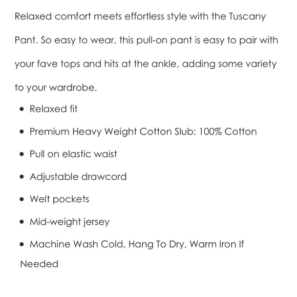 Z supply 100% cotton black leisure pants New with tags Size medium - Picture 2 of 6